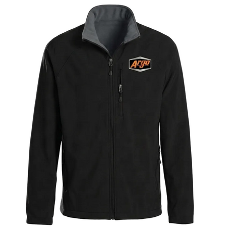 900-0178 - JACKET, MENS, SOFT-SHELL BLACK ARGO - ARGO CLOTHING