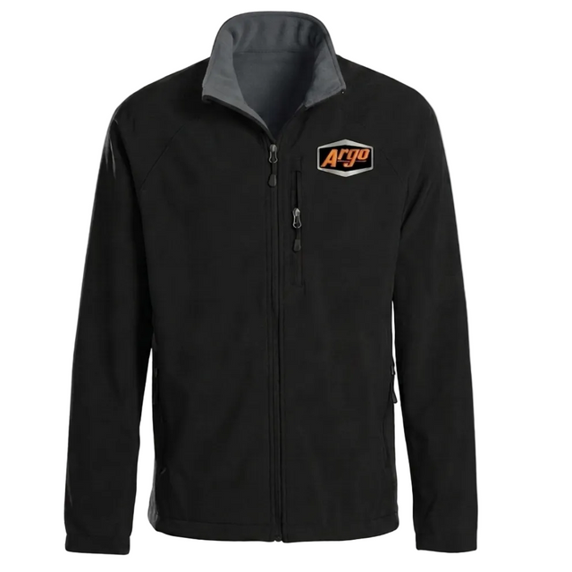 900-0178 - JACKET, MENS, SOFT-SHELL BLACK ARGO - ARGO CLOTHING