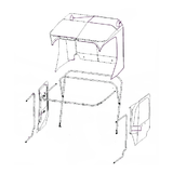 900-0326 - ACC, ENCLOSURE, SOFT W/ DOORS - 6X6 (2020+) - ARGO PARTS 