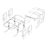 900-0576 - ACC, ENCLOSURE, SOFT W/ DOORS - 8X8 (2020+) - ARGO PARTS 