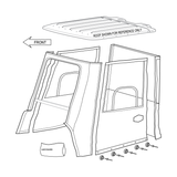 958-205 - ACC, 2 PERSON ENCLOSURE - ROPS - XT - ARGO PARTS 