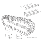 958-88 - ACC, 18" RUBBER TRACK SET - STANDARD DUTY - XT - W/ EXT - ARGO PARTS 