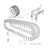 958-88HD - ACC, 18" RUBBER TRACK SET - HEAVY DUTY - XT - W/ TIRES - ARGO PARTS 