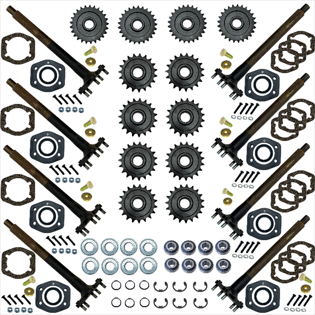 BAK-401HDB-AM - 1.25" TO 1.375" BEARING &amp; AXLE UPGRADE - ENHANCED KIT (2010-2016) - ARGO PARTS