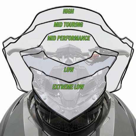 Arctic Cat Procross Chassis Snowmobile Windshield Comparison