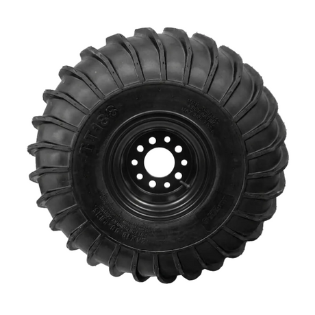 WHEEL &amp; SERWA TIRE, 24x10-8, 8" OFFSET STEEL RIM