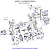 TRK-400 - ARGO TRANSMISSION REBUILD KIT, GEN 1 (1990-2007) - 2