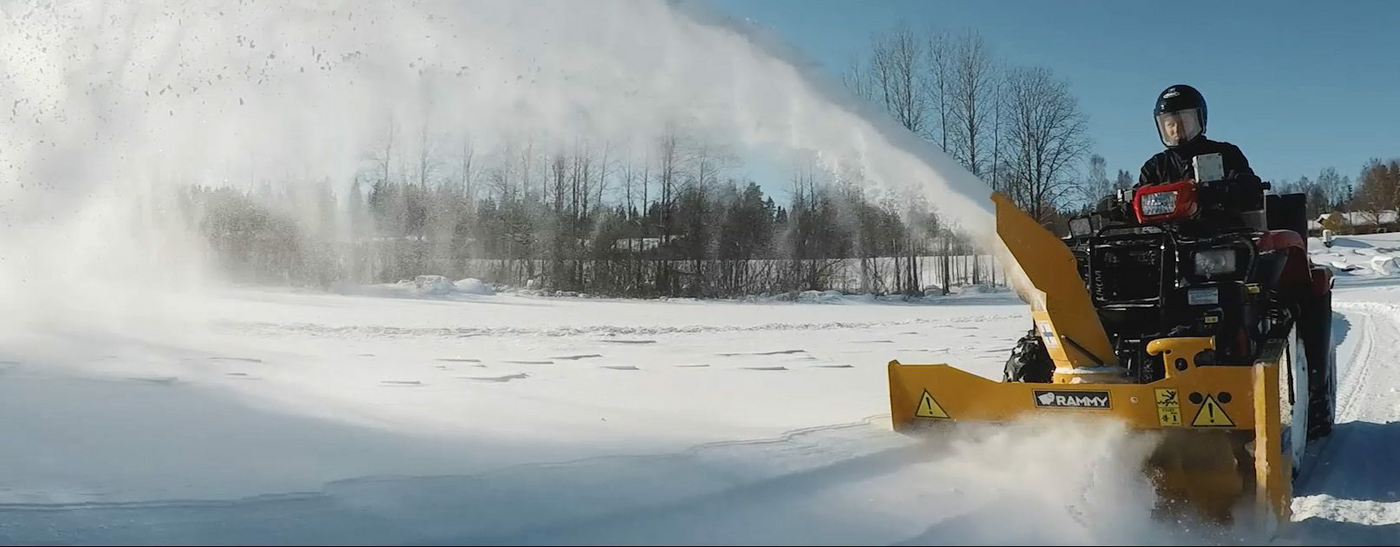 Rammy Snowblower in the snow