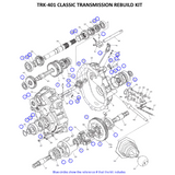 TRK-401 - TRANSMISSION REBUILD KIT, CLASSIC/GEN II (2004+) - 2